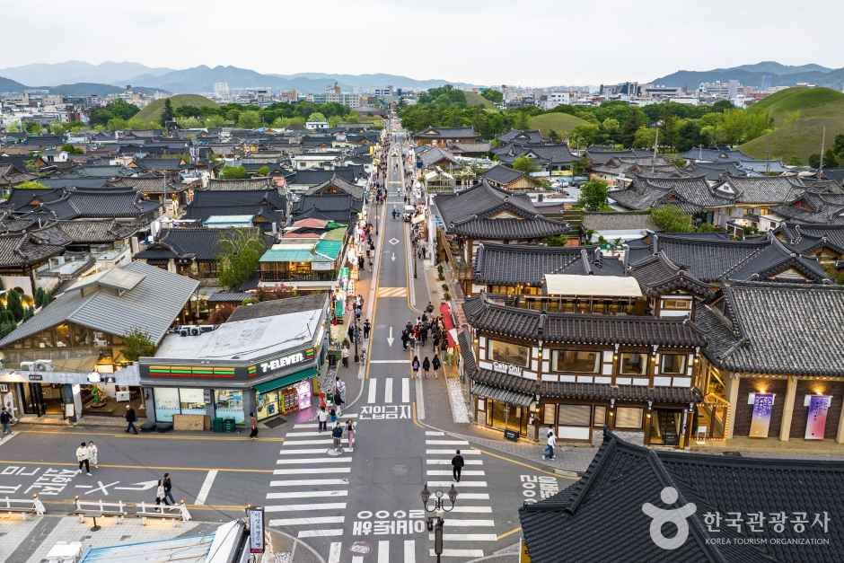 皇理団キル(慶州・大陵苑・皇理団キル・市街中心部)