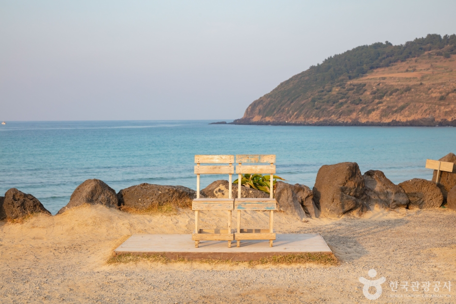 咸徳海水浴場(済州島・咸徳・旧左)